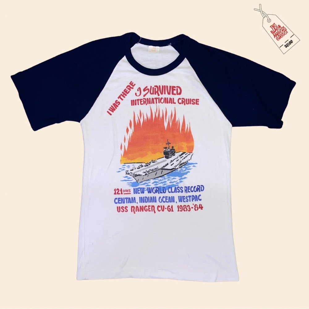 T.shirt vintage 1983-84 Survived international cruise⛴️